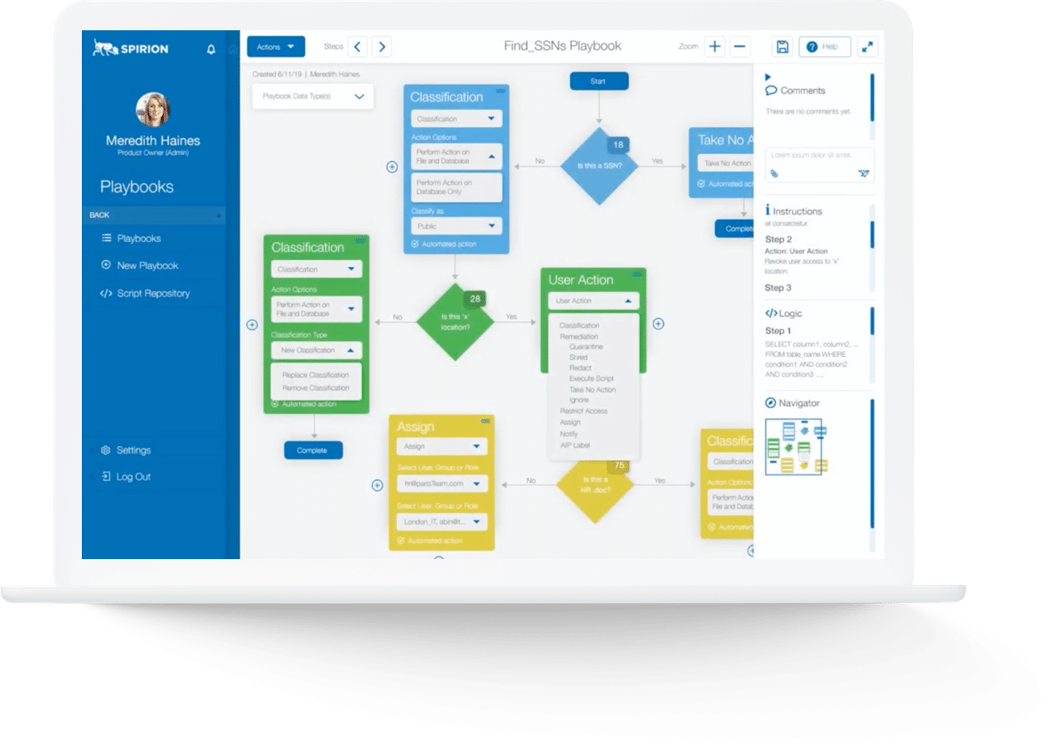 Spirion SDP Playbooks